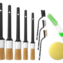 10x Premium Auto Detailing Brush Kits Motor De Roda Escova