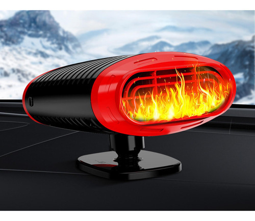 2 Em 1 Ventilador Aquecedor De Carro 120w 12v Preto Cinza - Imagem 7