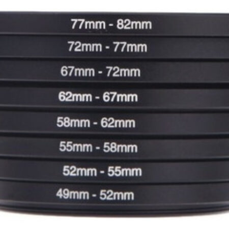 8pcs Filtro Passo Up Anéis Adaptador 49-52-55-58-62-67-72-77 - Imagem 3