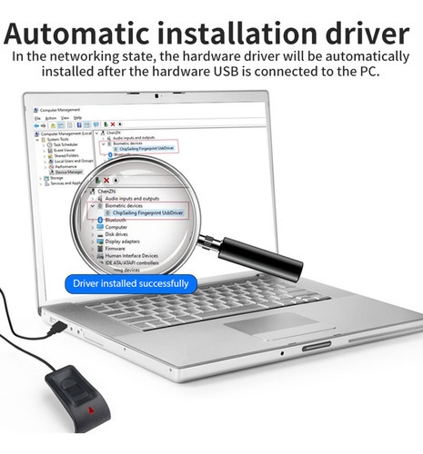 Gravador De Impressão Digital Scanner Biométrico Pc Fingerpr - Imagem 6
