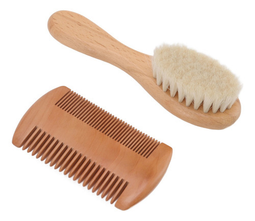 Y Escova De Cabelo Para Recém-nascidos Conjunto De Pente E - Imagem 2