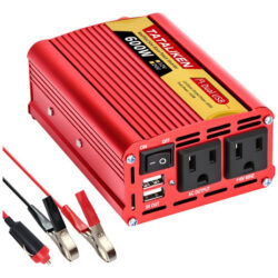 Inversor De Carro 600w 12v/110v60hz Dual Usb, Tomada Usb