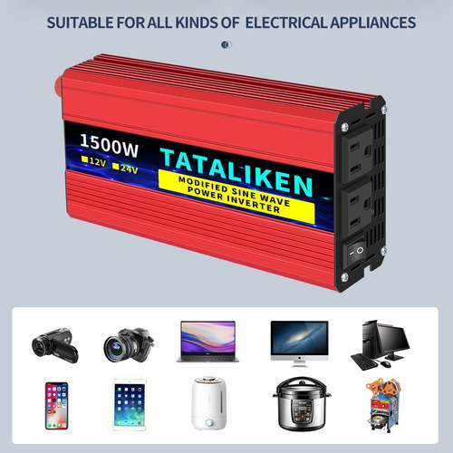 Inversor Deondasenoidal Modificado 12v1500w110v60hz Ussocket - Imagem 7
