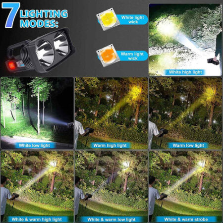 Lanternas Led Recarregáveis Spotlight 100000 Lumens - Imagem 3