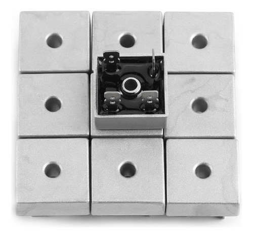 Retificador De Ponte 10 Unidades Kbpc5010 50a 1000v De Metal - Imagem 2
