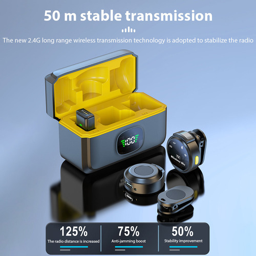 Microfone De Lapela Móvel Para Reprodução E Transmissão Ao V - Imagem 7