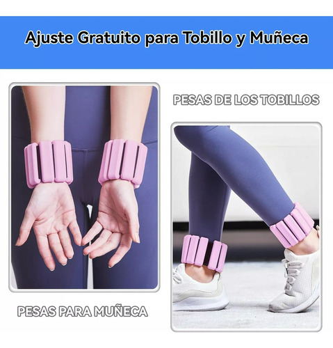 Pesos De Pulso E Tornozelo (1lb), Pulseiras De Silicone - Imagem 23