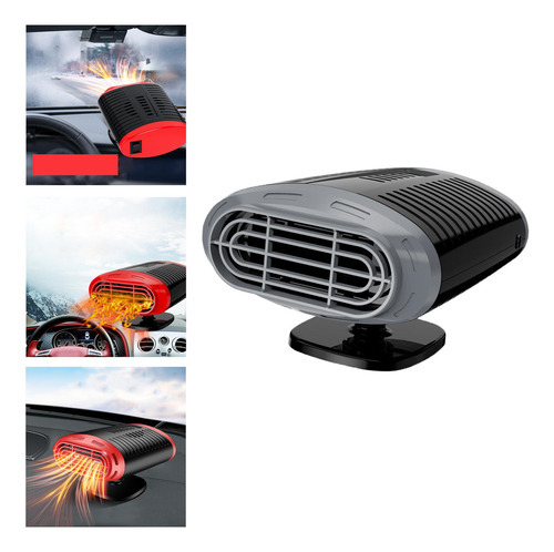 2 Em 1 Aquecedor De Carro 120w Para 12v Preto Cinza - Imagem 5
