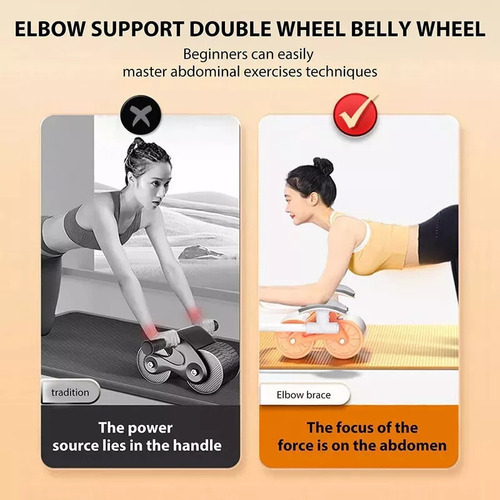 - Rolo Abdominal Com Roda De Rebote Automática E - Imagem 3