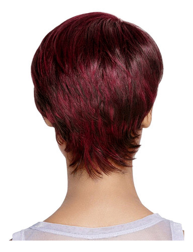 Toupee Fashion Synthetic Temperament Messy Hair Ruivo Fem - Imagem 3