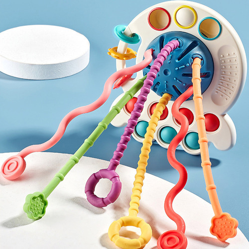 I P(r) Brinquedo De Chocalho Sensorial Em Forma De Polvo - Imagem 5