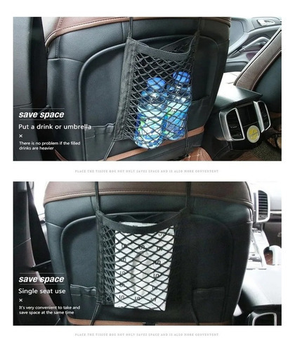 I Rede Organizador Preto Porta Treco Entre O Banco Do Carro - Imagem 7