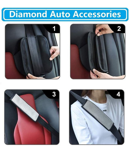 Acessórios De Carro Bling Para Mulheres Com Diamantes - Imagem 4