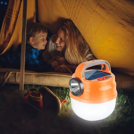 Hh Lâmpada De Lanterna Solar Para Camping Recarregável Led - Imagem 5