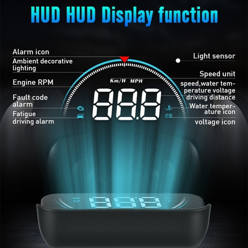 Projetor De Vidro Automotivo Velocímetro Digital Hud - Imagem 6