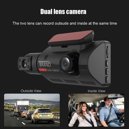 Câmera Dvr Para Veículos Automotivos Com Lente Dupla Uber/ta - Imagem 3