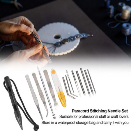 14 Pçs/set Paracord Agulhas Ferramenta De Tricô Paracord Cos - Imagem 8
