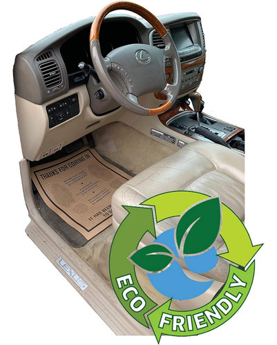 Tapete Automotivo Descartável De Papel Kraft Marrom Recicla - Imagem 2