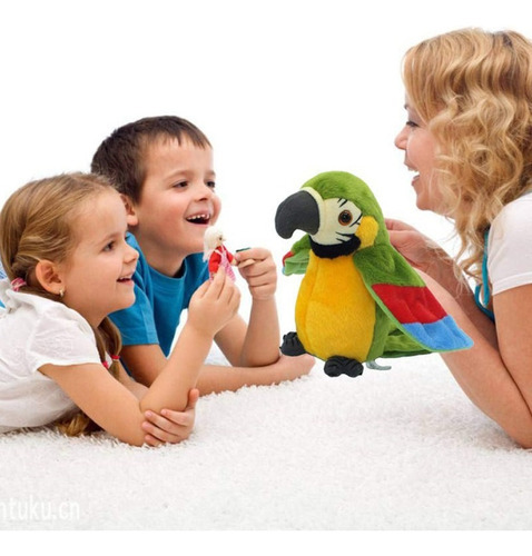 . .. Um Papagaio De Brinquedo Que Repete A Fala E Bate As - Imagem 6