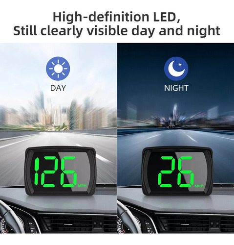 Novo Velocímetro Digital Automotivo Hud Heads Up Display - Imagem 9
