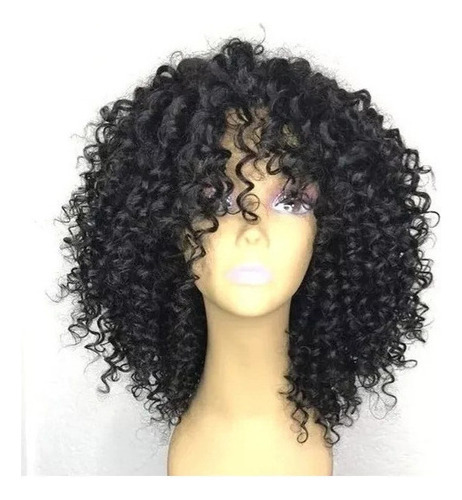 Peruca De Cabelo Humano Encaracolado De 35 Cm, Cabelo Brasil