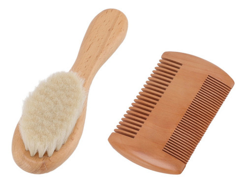 Y Escova De Cabelo Para Recém-nascidos Conjunto De Pente E - Imagem 3