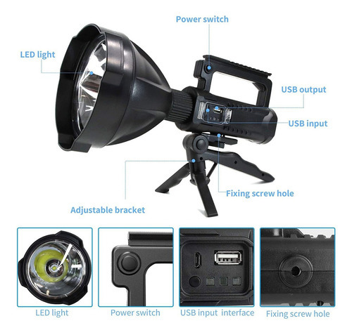 Lanternas Led Holofote 90000 Lumens - Imagem 2