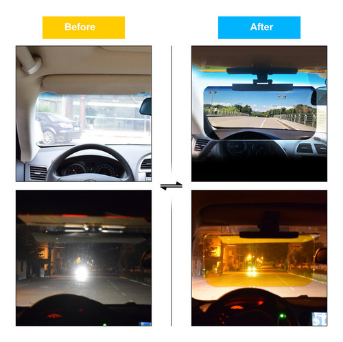Viseira Solar Antisolar Para Óculos Uv Automotivos, Preventi - Imagem 4