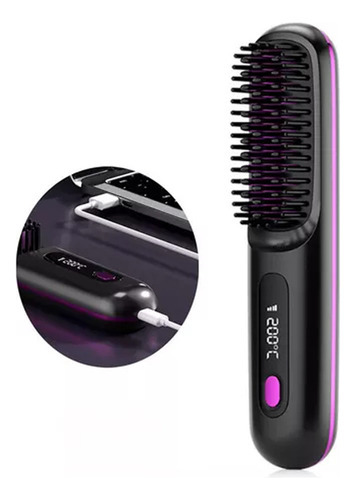 Alisador De Cabelo, Portátil, Recarregável Por Usb