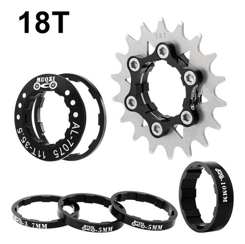 Espaçadores Leves De Cassete De Velocidade Única 18t, Fixie - Imagem 8