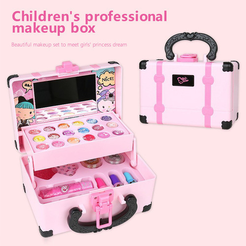 P Kit De Maquiagem Infantil Para Meninas, Lavável, - Imagem 8