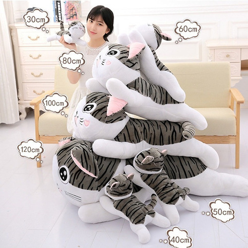 Anime Chi Cat Plush Brinquedo Macio Bicho De Pelúcia Casa Fu - Imagem 7