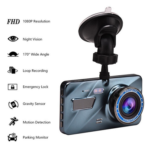 Full Hd Dvr Dash Cam - Gravador De Vídeo Com Câmera Dupla - Imagem 8