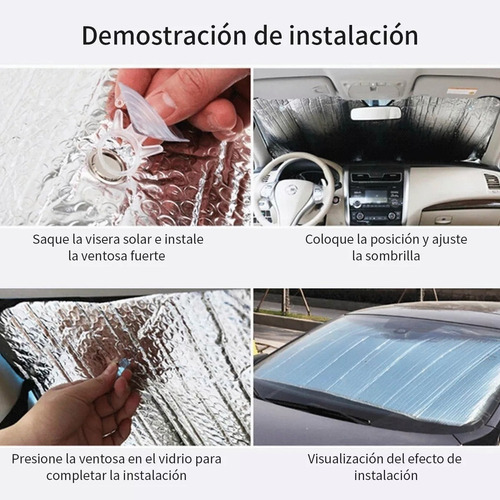 Protetor De Pára-brisa Automotivo De Tamanho Uv De 150* 90 C - Imagem 3