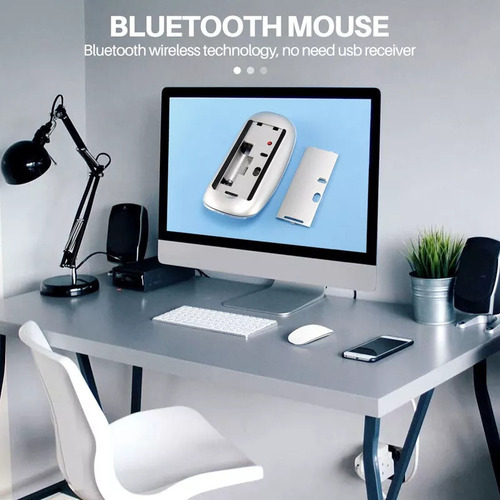 Mouse Sem Fio Silencioso Magic Mouse Para Competição - Imagem 3