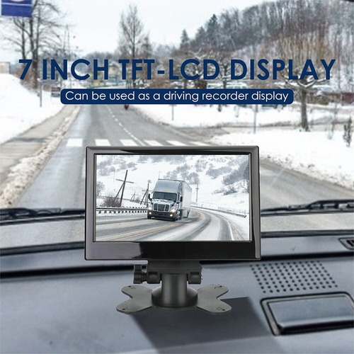 Tela Lcd Com Suporte Universal Automotivo De 7 Polegadas, - Imagem 4