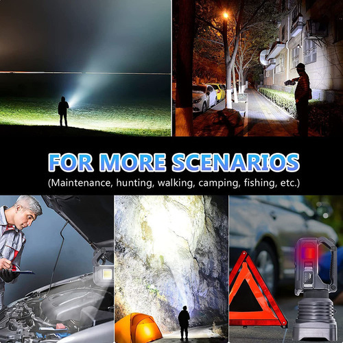 Lanternas Led Recarregáveis Spotlight 100000 Lumens - Imagem 8
