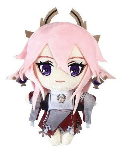 Genshin Impact Yae Miko Boneca Pelúcia Brinquedo Presente