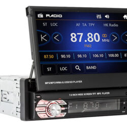 Rádio Automotivo Retrátil Automático De 1 Din De 7
