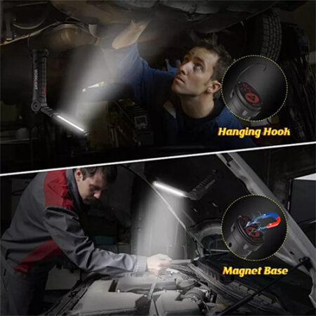 4pack Recarregável Cob Luz De Trabalho Lanterna Led Portátil - Imagem 5