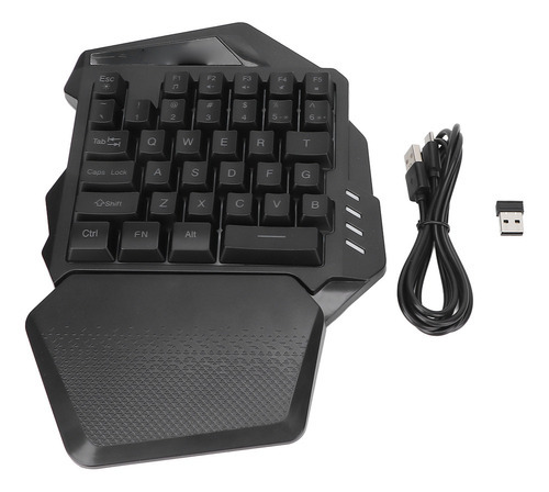 Teclado Para Jogos Com Uma Mão 2.4g Wireless Rgb Lighting Ab - Imagem 9