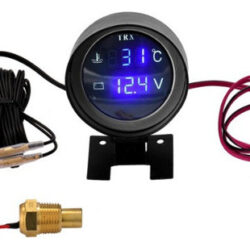 1 Unidade De Marcador De Temperatura +voltímetro Digital Aut