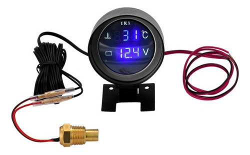 1 Unidade De Marcador De Temperatura +voltímetro Digital Aut