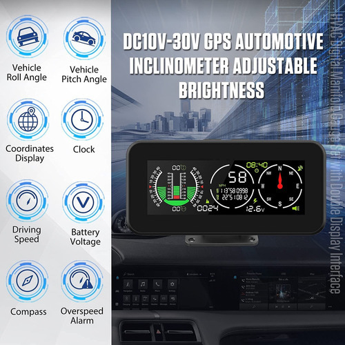 Inclinômetro Automotivo Do Carro Do Inclinômetro De Gps - Imagem 3