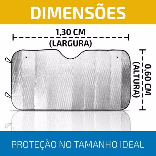 Painel Protetor De Parabrisa Automotivo Contra Sol Dobrável - Imagem 2