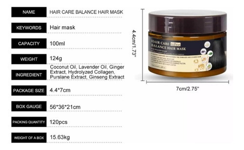 4 Unidades De Máscara De Cabelo Volumizante E Fofa, 100 Ml - Imagem 4