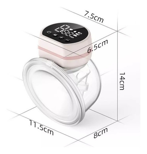 Wearable Bomba Leite Materno Recarregável Mãos Livres - Imagem 3