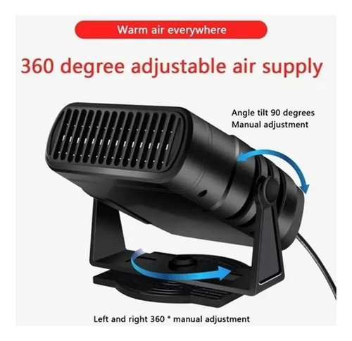 Mini Aquecedor De Ar Condicionado Automotivo Portátil 12v - Imagem 4