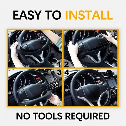 Acessórios Automotivos Com Tampa De Volante De Silicone - Imagem 4