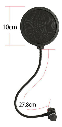 De Isolamento De Microfone De Gravação Com Suporte De - Imagem 9
